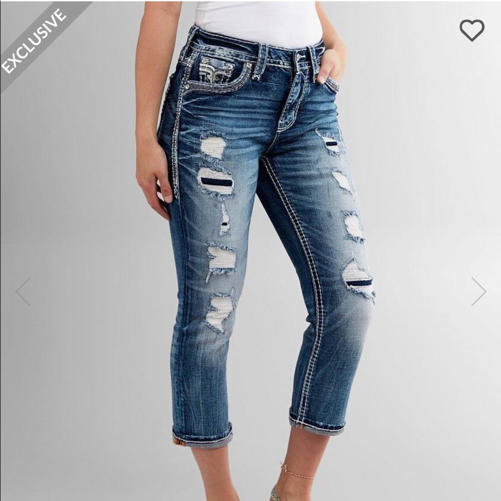 NWT! Rock Revival Pelican Easy Crop sz. 29